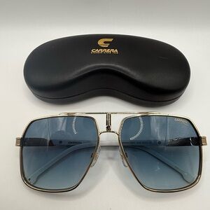New Carrera 1055/S J5G08 Gold White Black Gradient Authentic Sunglasses